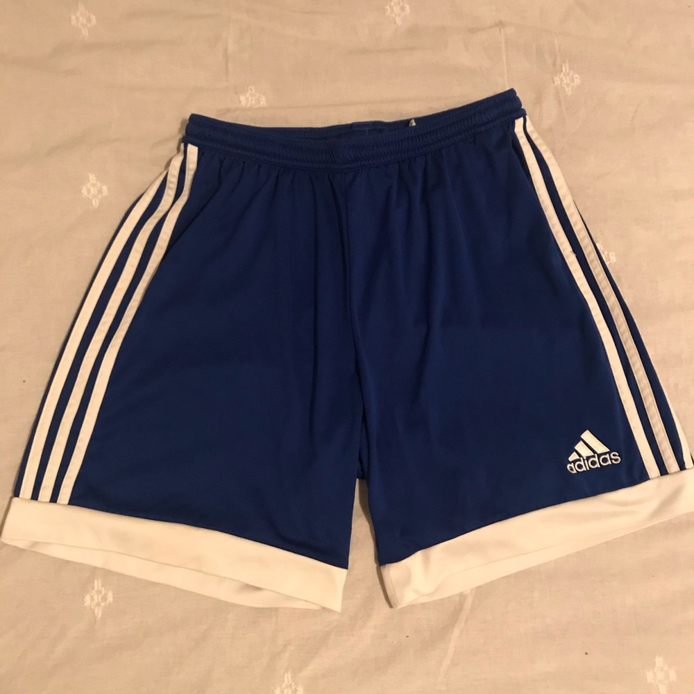 Men’s Blue Adidas Athletic Shorts